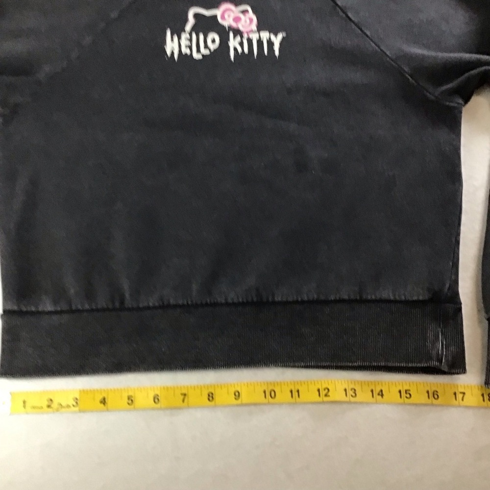 Hello Kitty Forever 21 Charcoal Sweatshirt with White Collar - Picture 10 of 12